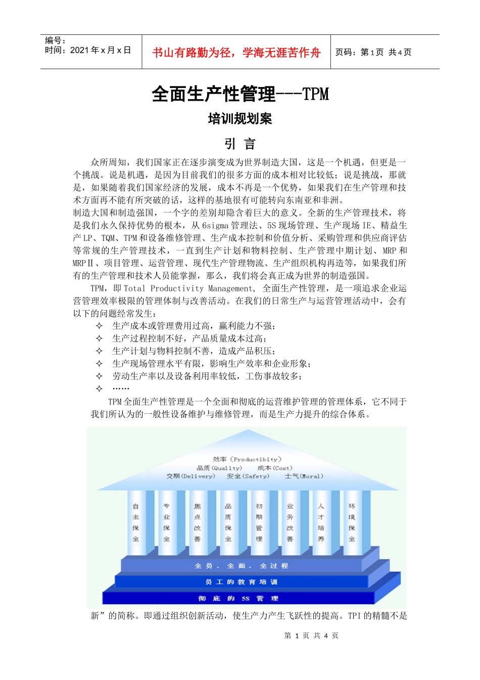 全面生产性管理---TPM_第1页