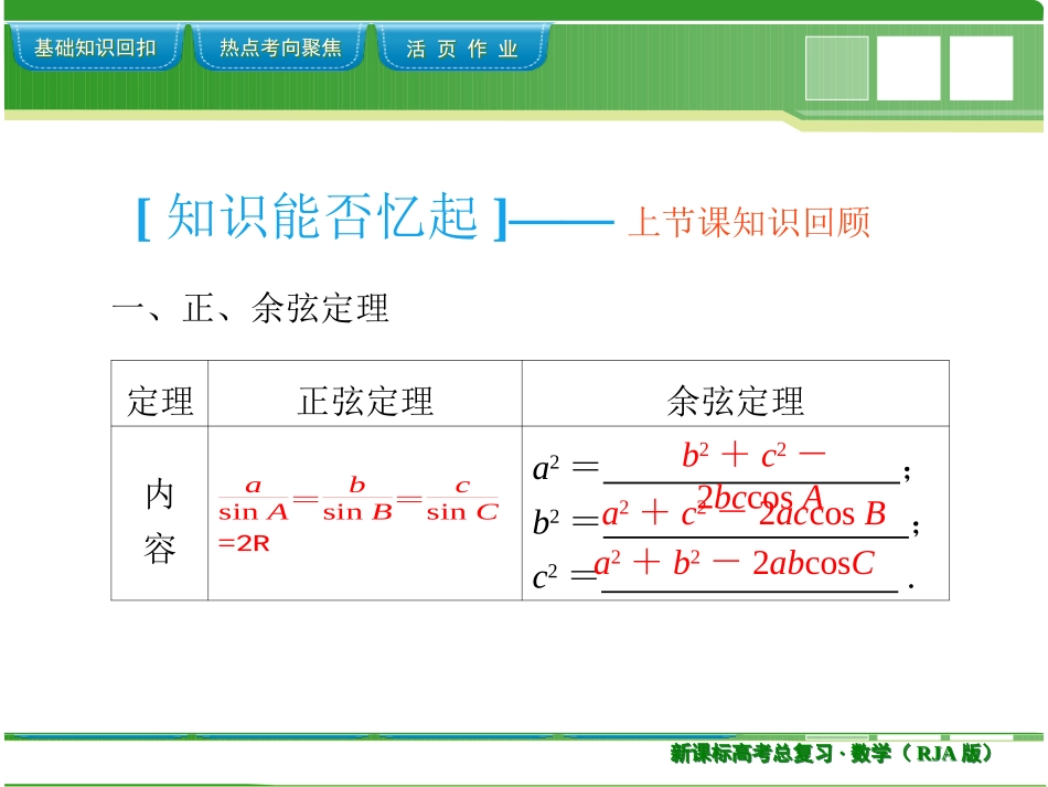 正弦定理和余弦定理_课件_第2页