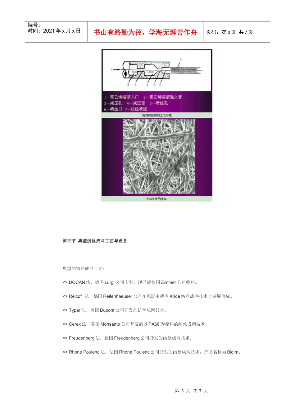 第3讲第八章 纺丝成网法工艺_第3页