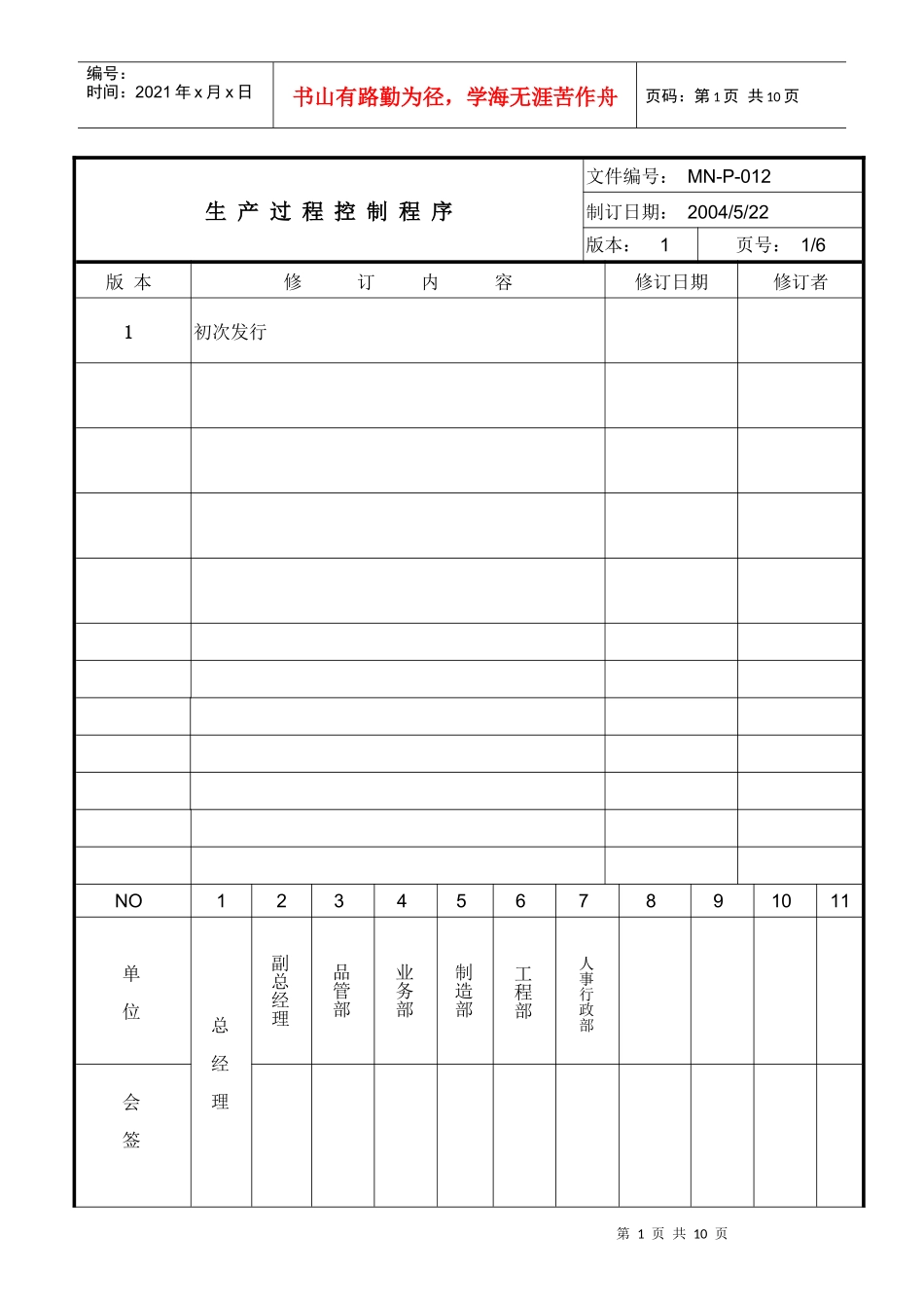 生产过程控制程序A_第1页
