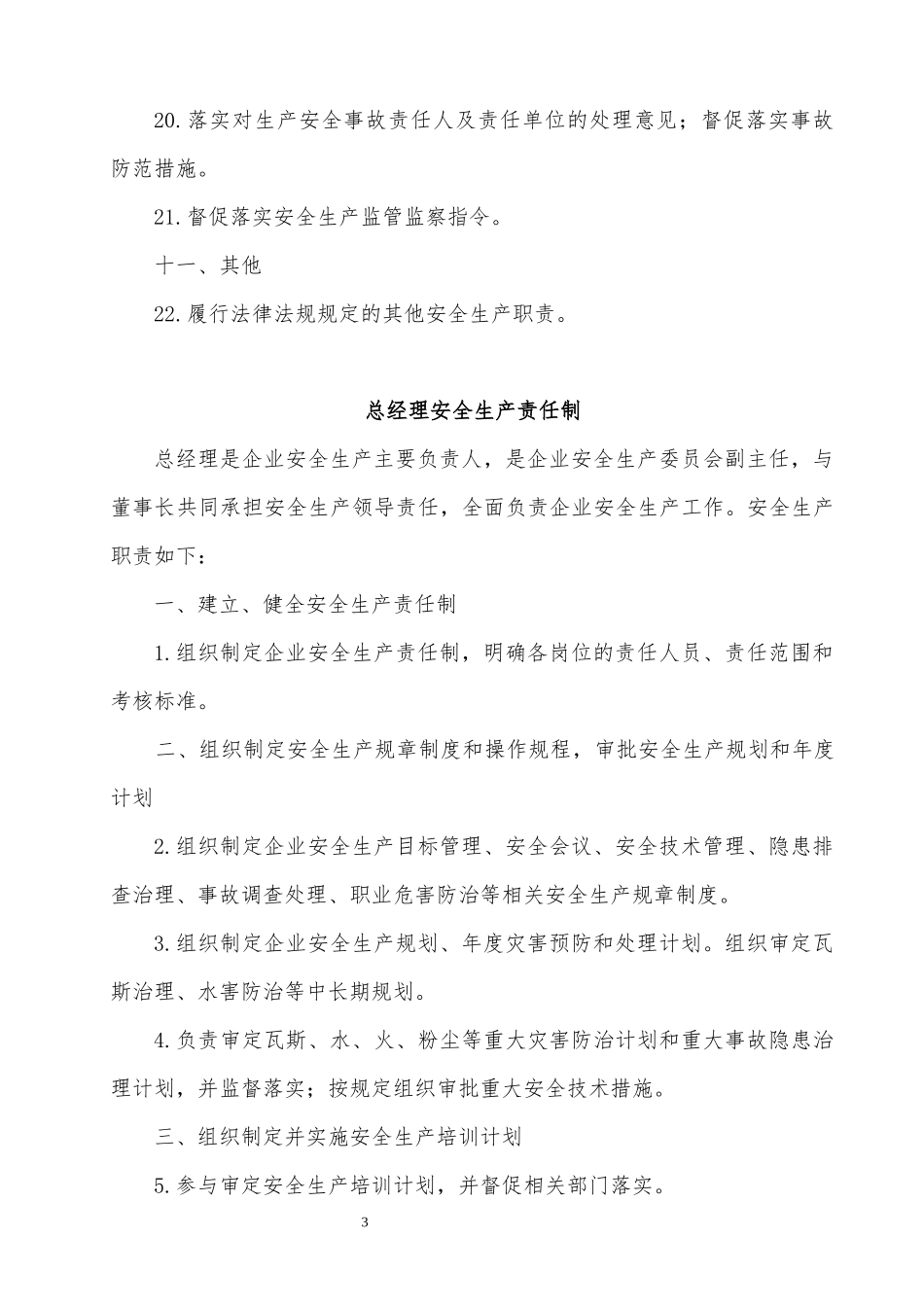 2017丰阳煤矿采掘系统安全生产岗位责任制_第3页