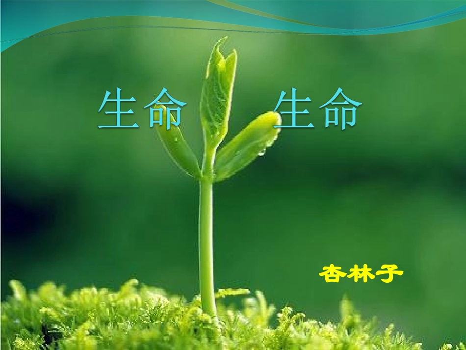 生命生命课件（岳阳屈原小学黄娜）_第1页