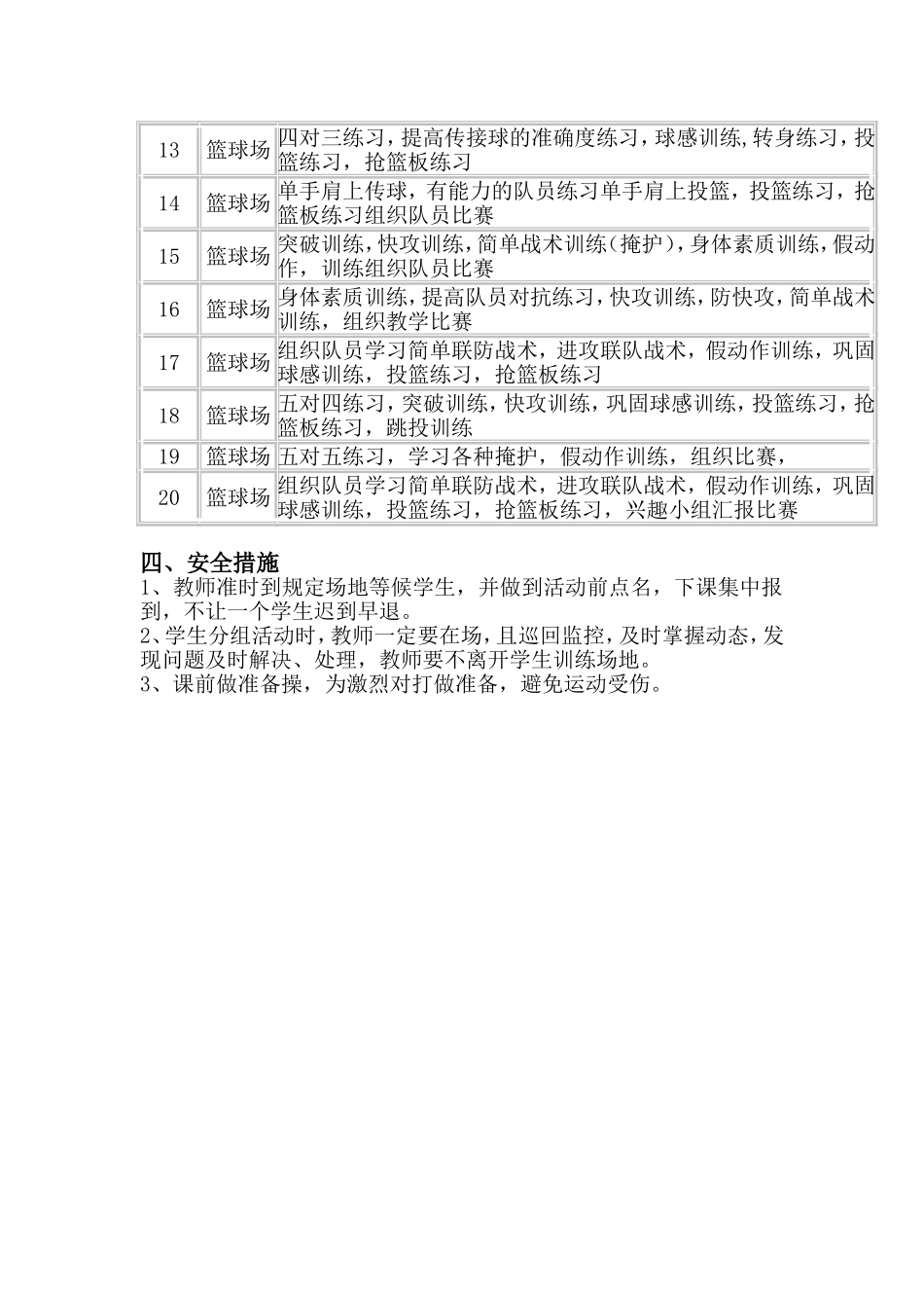 篮球兴趣小组活动方案_第2页