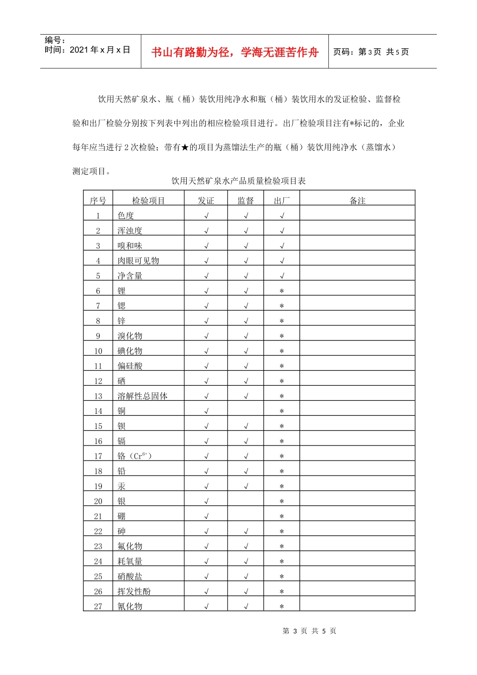 瓶(桶)装饮用水生产许可证审查细_第3页