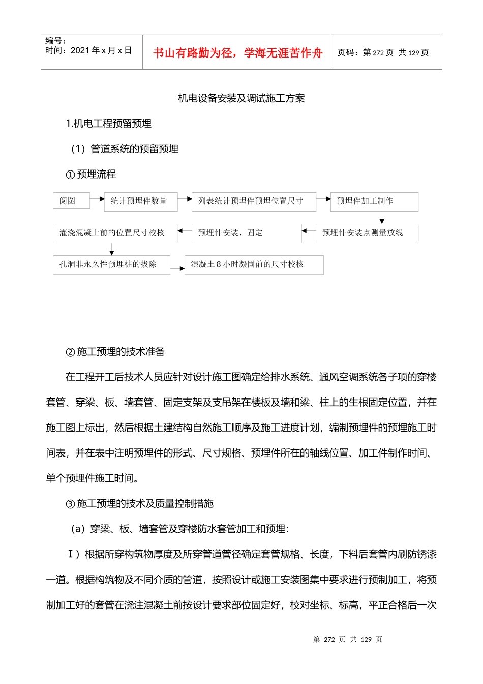 机电设备安装及调试施工方案_第1页