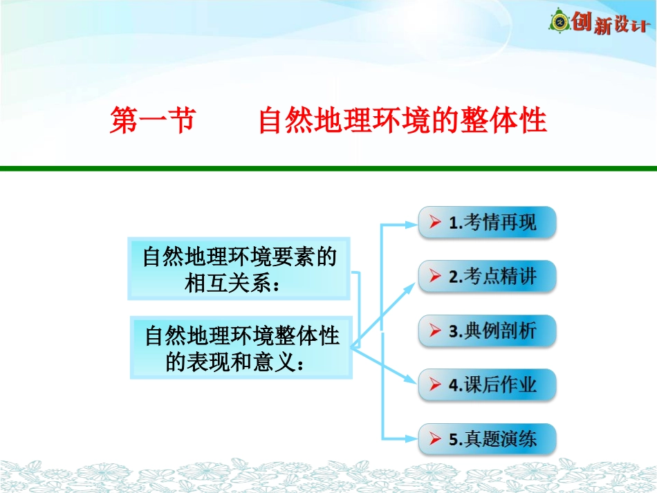 第一节自然地理环境的整体性_第1页
