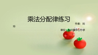 乘法分配律练习