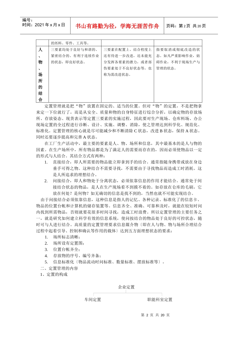 “5S”管理系列讲义之一--定置管理_第2页