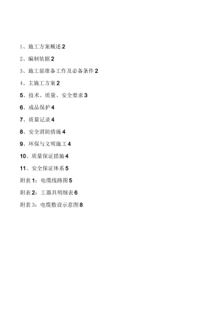 10KV高压电缆敷设施工方案