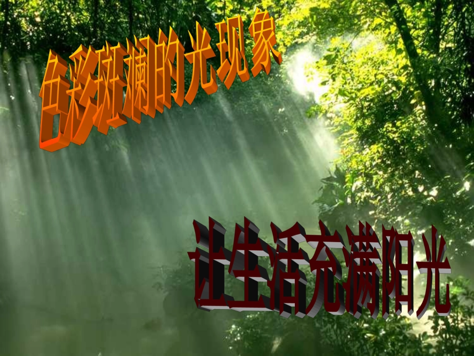 大象版六年级上册《让生活充满阳光》_第2页