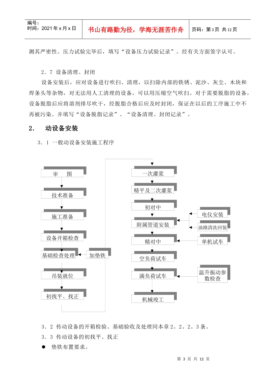 设备安装施工技术措施_第3页
