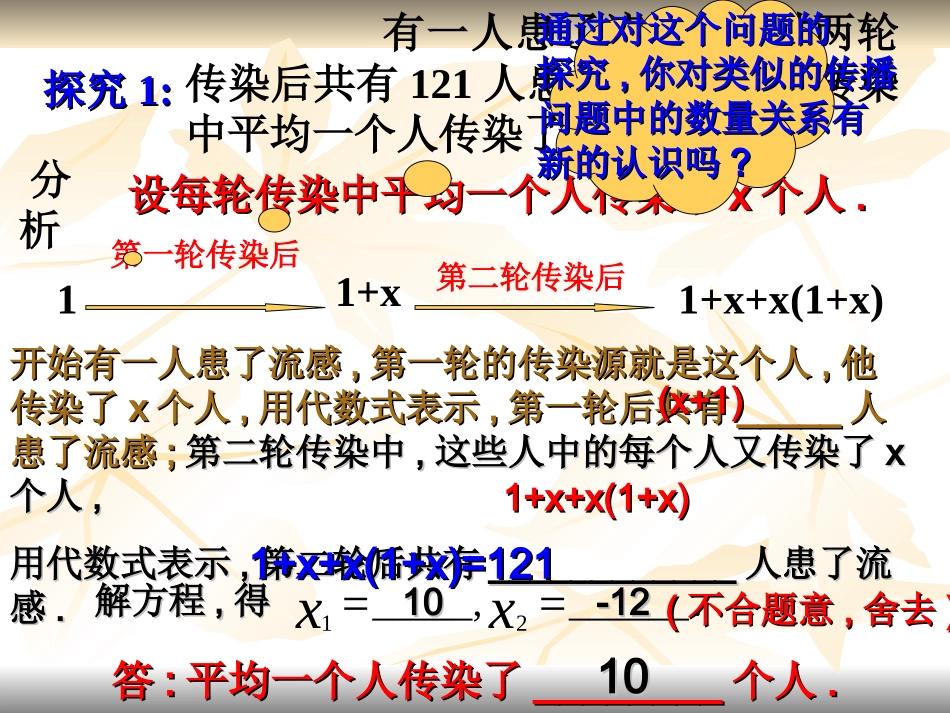 实际问题与一元二次方程(一)_第3页