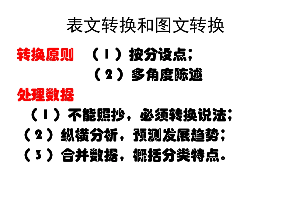 【课件】高考专题：怎样转换图表（省三等奖）--广州市市番禺区实验中学高三语文王卫杰老师_第2页