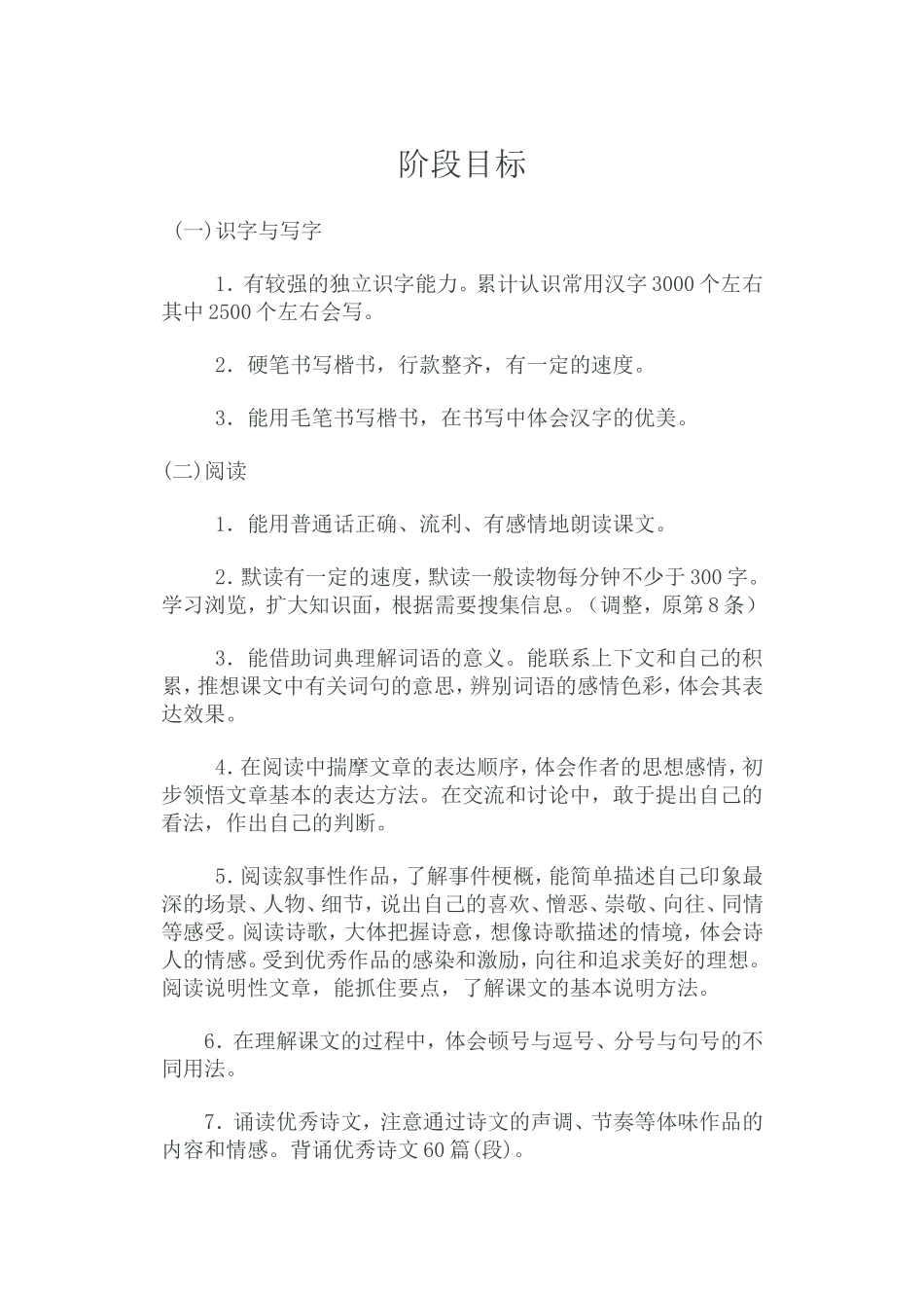 2015年最新小学语文新课程标准_第2页