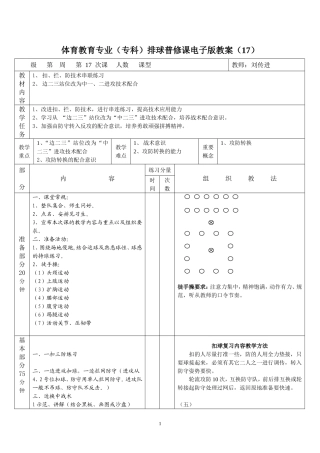 排球教案（17）