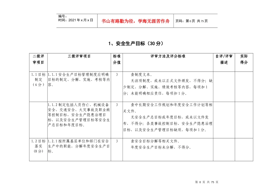 水利水电施工企业安全生产标准化评审标准附件2部分(试_第3页