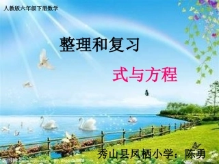 六年级下册：式与方程