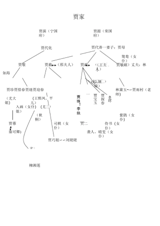 红楼梦人物关系图