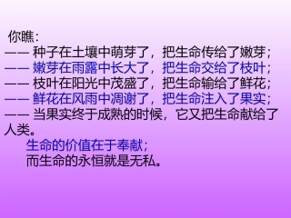 《生命，生命》课件【17页】