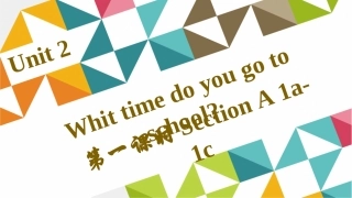 人教版七下Unit2第一课时SectionA1a-1c