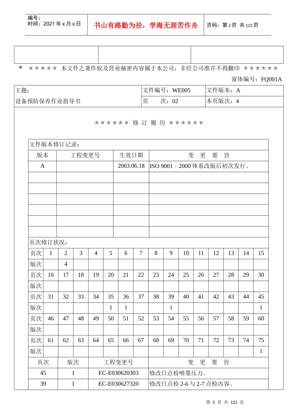 LCD行业-富相科技-设备预防保养作业指导书(修正）_第2页