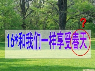 和我们一样享受春天 (2)