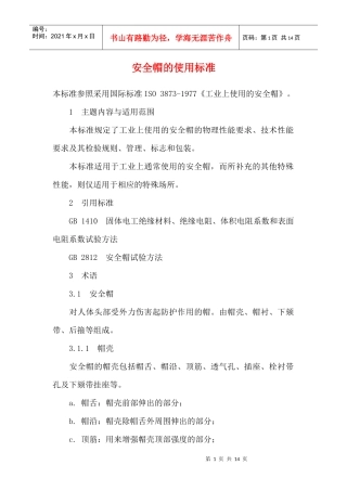 安全帽的使用标准DOC13(1)
