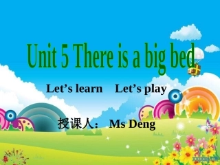 新PEP小学英语五年级Unit5_There_is_a_big_bed_整个单元课件
