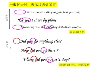 一般过去时和一般现在时复习