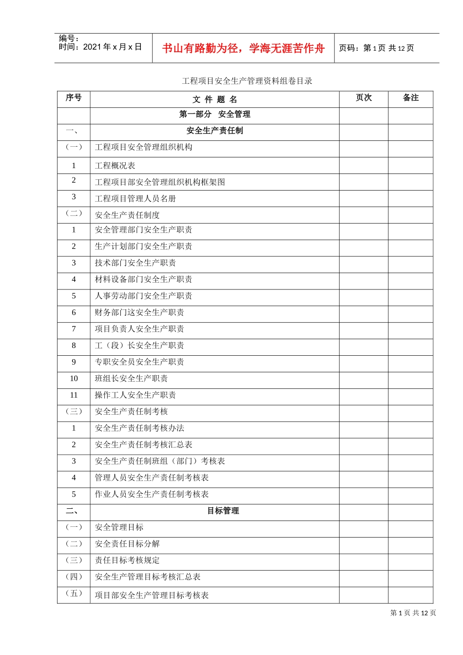 康臣安全资料目录(DOC11页)_第1页
