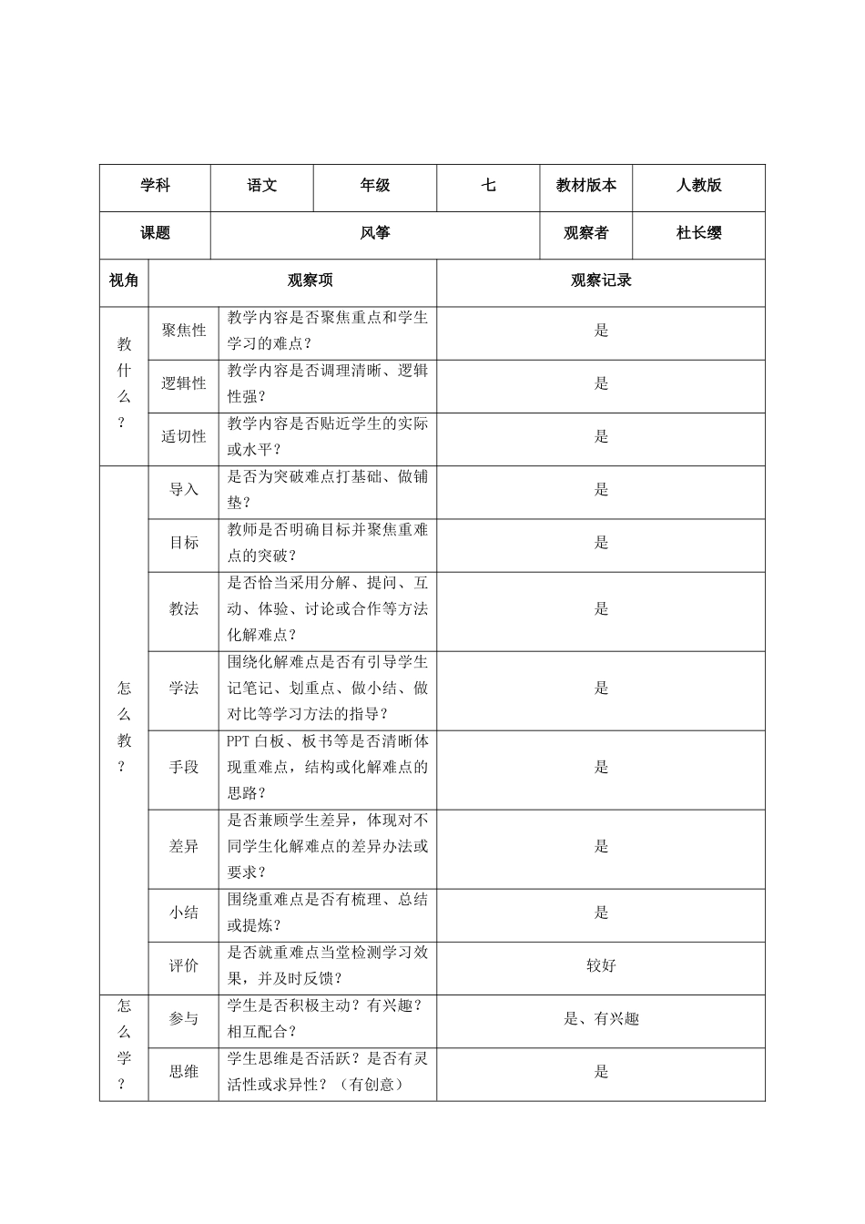 课堂观察记录表单 (14)_第2页