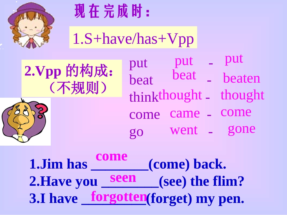 时态复习（现在完成时）_第3页