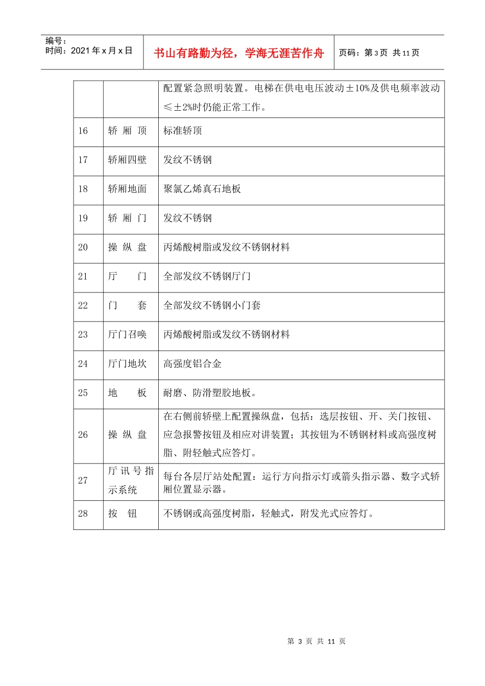 电梯技术标准与要求_第3页