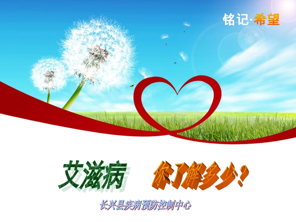 艾滋病知识演讲_第1页