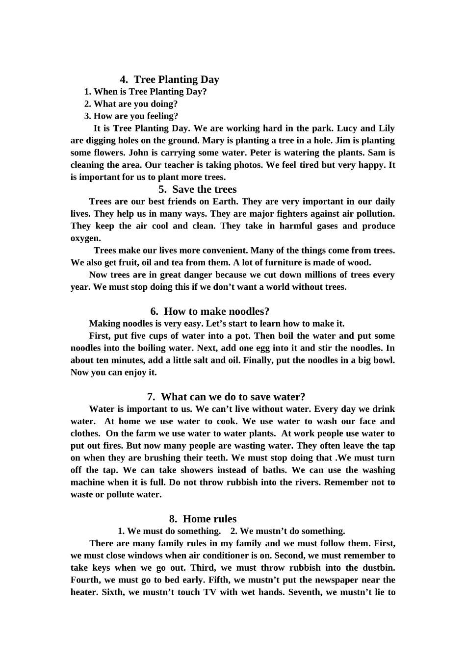 期末专项复习六---书面表达_第2页