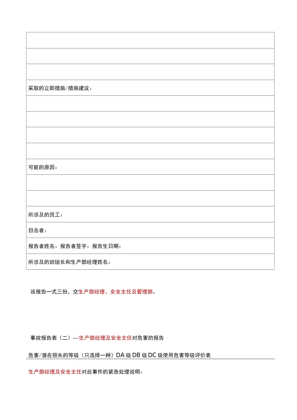 事故事件未遂事故报告表_第2页