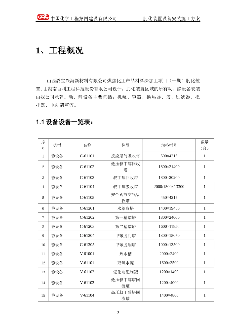 肟化装置设备安装方案_第3页