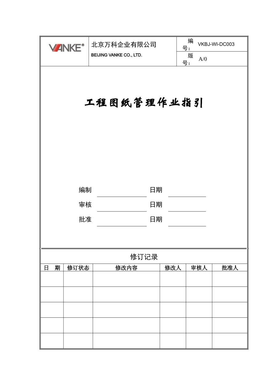 某地产工程图纸管理作业指引_第1页