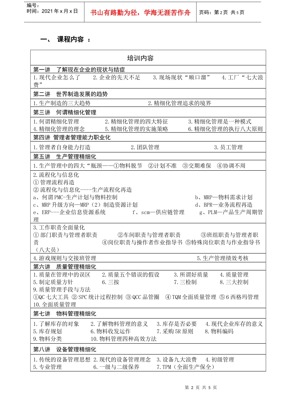 精益生产改善-打造精细化现场-罗艺(1)_第2页