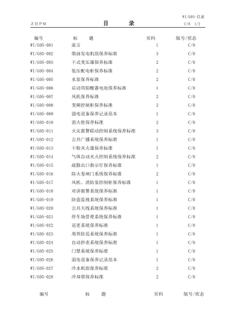 房屋设备保养标准课程