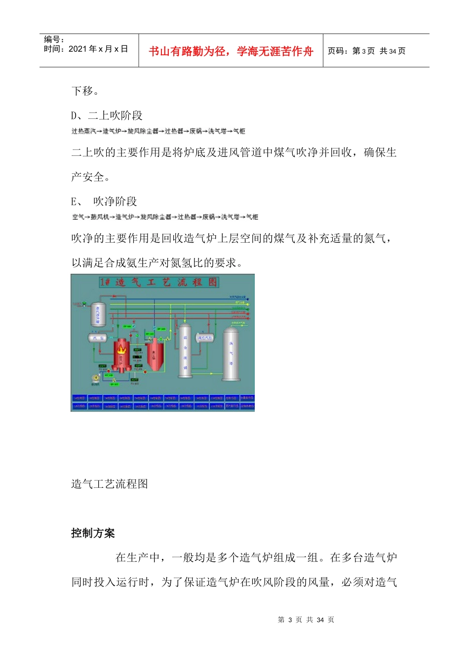 111氮肥工艺控制方案_第3页