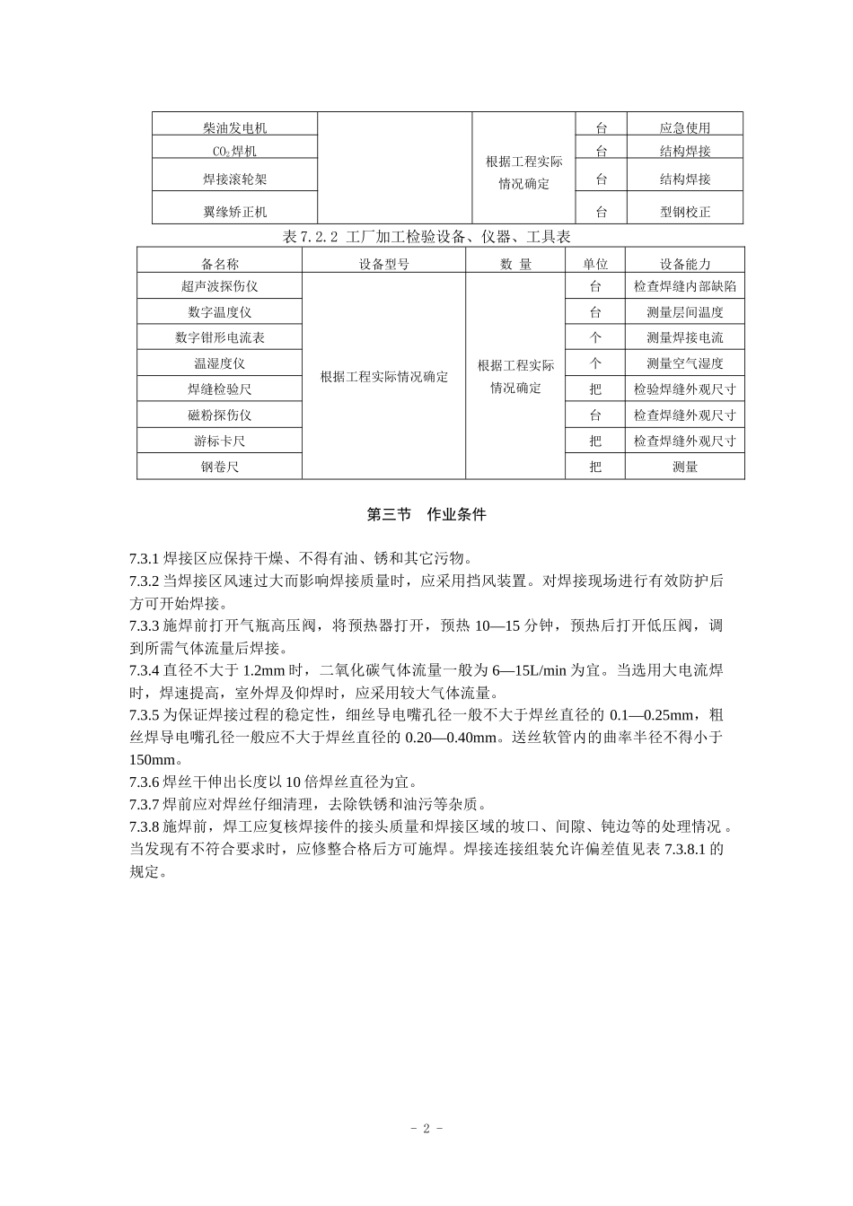 钢结构二氧化碳气体保护焊施工工艺规程NEW01_第2页