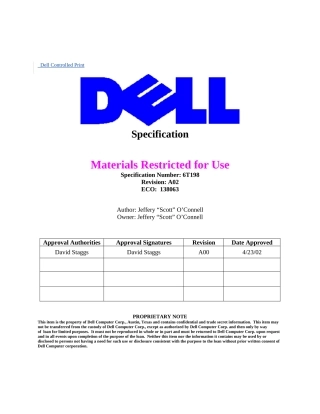 DELL限制使用物料英文版