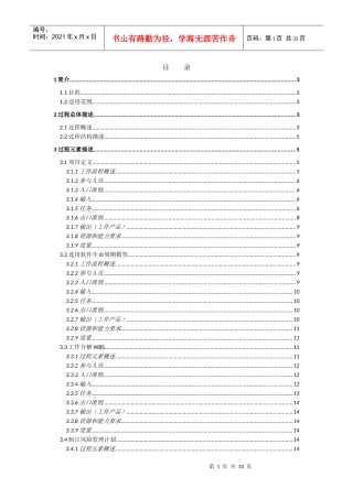 某公司IE模版软件项目策划过程