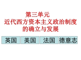 英国君主立宪制的建立课件2_历史_必修1_人教版