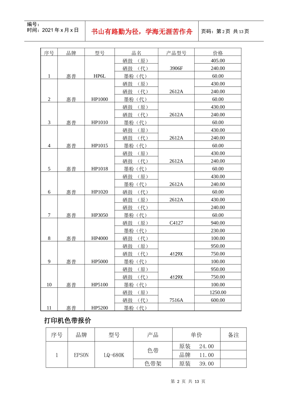 长春深蓝办公设备有限公司-购销合同_第2页
