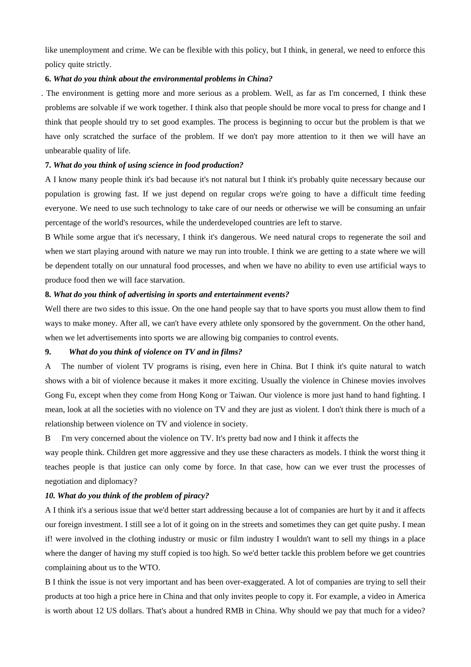 the third part about speaking of IELTS_第2页