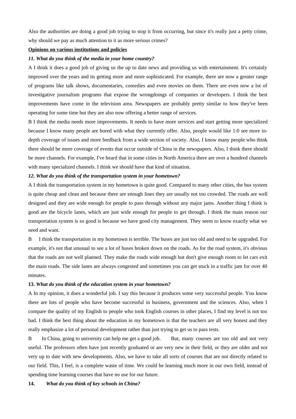 the third part about speaking of IELTS_第3页
