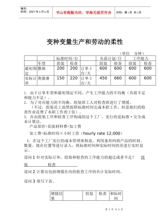 变种变量生产和劳动的柔性(doc6)(1)