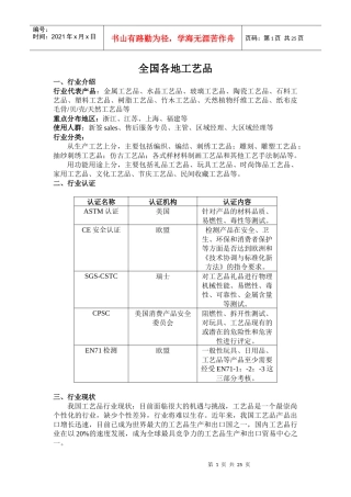 全国各地工艺品